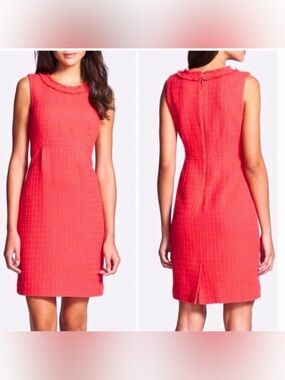 Kate Spade NY Coral Tweed Sheath Dress/Size 2